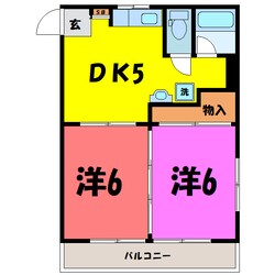 岡田マンション（高崎市貝沢町）の物件間取画像